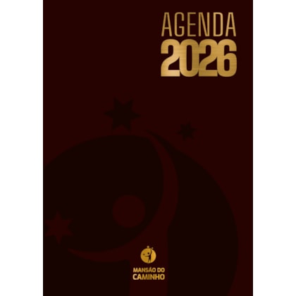 Agenda Bordô Institucional da Mansão do Caminho 2026 - Capa Dura