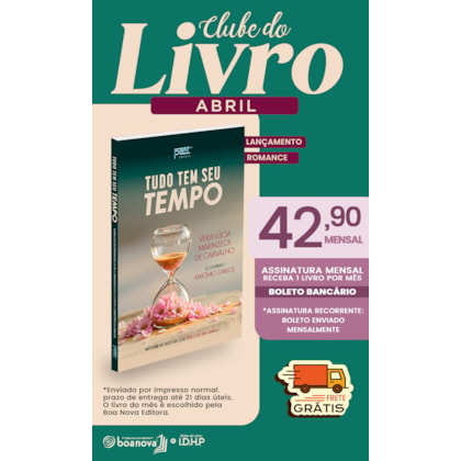 Clube do Livro - Assinatura Mensal - BOLETO