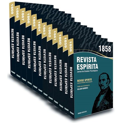 Coleção Revista Espírita - 1858 a 1869 - 12 Volumes