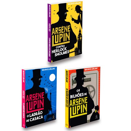 Kit 03 Livros Arsène Lupin - Maurice Leblanc