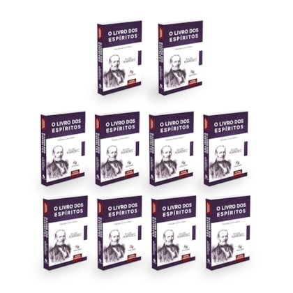 Kit 10 O Livro dos Espíritos - Letras Gigantes