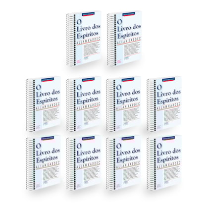 Kit 10 O Livro dos Espíritos - Normal Espiral