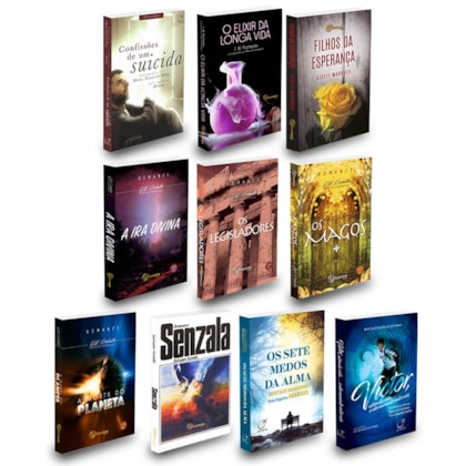 Kit 10 Romances Espíritas