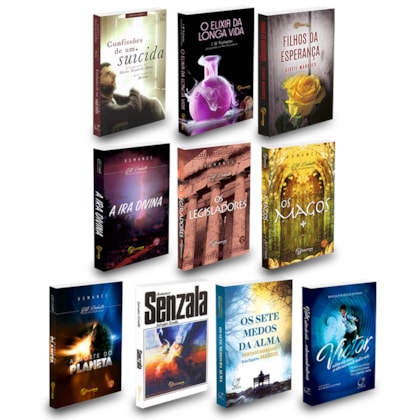 Kit 10 Romances Espíritas