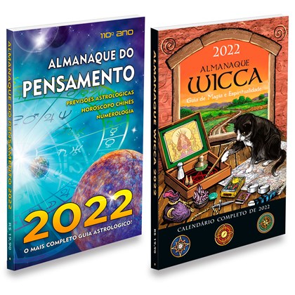 Kit 2 Livros Almanaque do Pensamento 2022 + Guia Wicca 2022