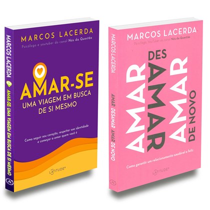 Kit 2 Livros Marcos Lacerda: Amar-Se uma Viagem/Amar Desamar