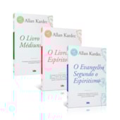 Kit 3 livros Allan Kardec: O Evangelho Segundo o Espiritismo + O Livro dos Espíritos + O Livro dos M