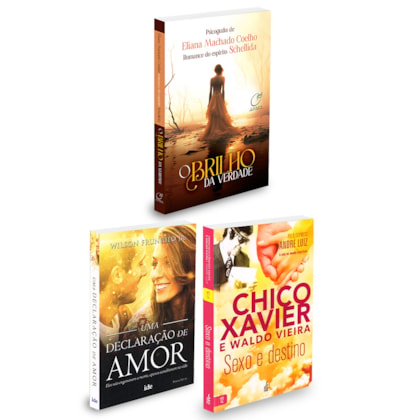 Kit 3 Livros Espíritas: Amor, relacionamentos e Evolução da Alma