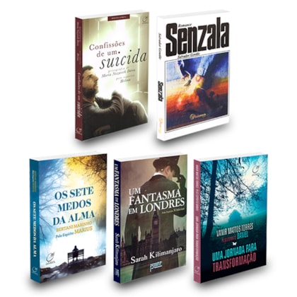 Kit 5 Romances Espíritas