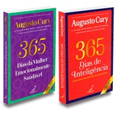 Kit Augusto Cury 365 Dias Da Mulher Emocionalmente Saudável+365 Dias De Inteligência