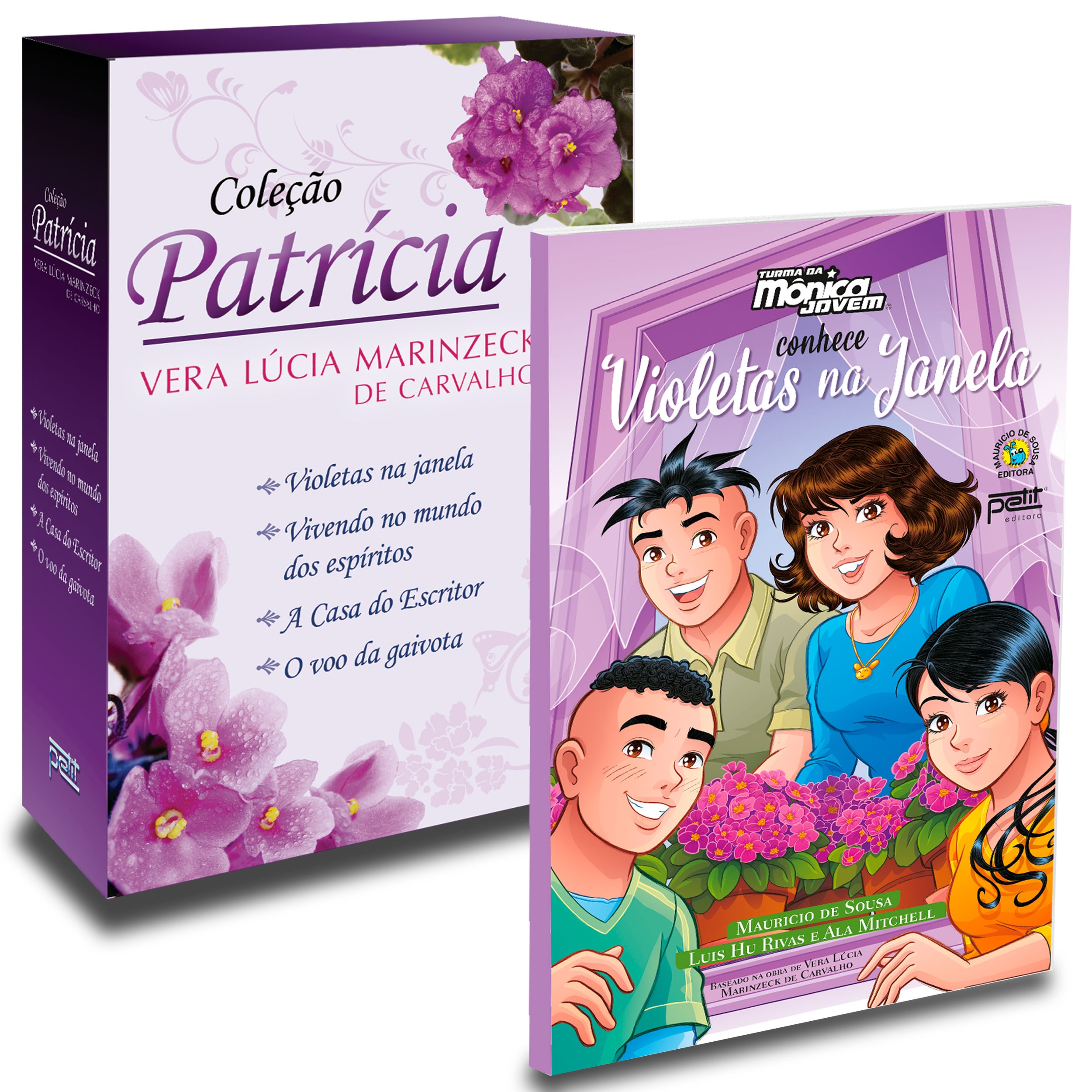 Kit Box Patrícia + Turma Da Mônica Jovem Conhece Violetas Na