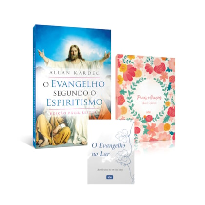 Kit Conexão Com A Espiritualidade: O Evangelho Segundo O Espiritismo ( Fácil Leitura ), Preces E Ora