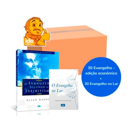 Kit Evangelho Espírita - 30 O Evangelho Segundo o Espiritismo + 30 O Evangelho no Lar