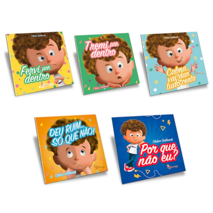 Kit Fervi por Dentro 5 Livros - Raiva, Medo, Ansiedade, Frustração e Inveja
