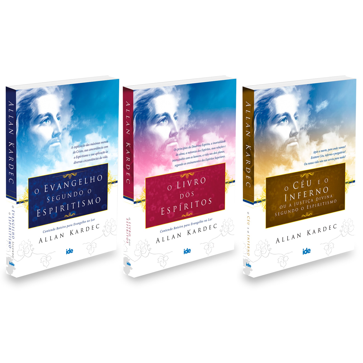 Kit Kardec 3 livros : Evangelho+ Livro dos Espíritos+Céu e o