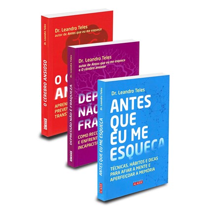 Kit Saúde Mental Dr. Leandro Teles - 3 Livros