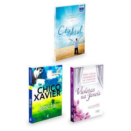 Kit Violetas na Janela + Nosso Lar + Céu Azul