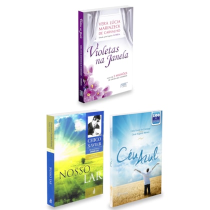 Kit Violetas na Janela + Nosso Lar + Céu Azul