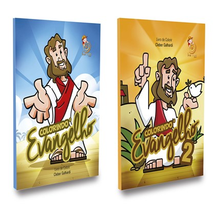 Livro de Colorir - Kit 2 Livros - Colorindo o Evangelho